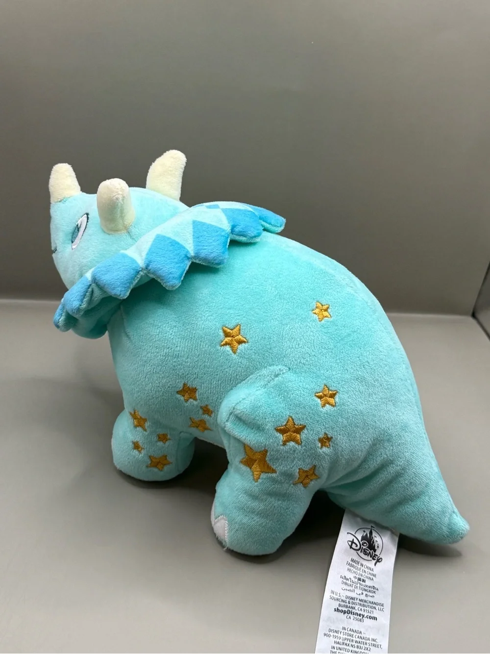Disney Animal Kingdom Dinoland Triceratops Dinosaur Plush Stuffed Animal